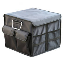 Organizador dobrável para porta-malas do carro, caixa para armazenar alimentos e bebidas, organizador de carga dobrável embutido 2024 - compre barato