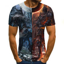 Мужская футуристическая футболка с короткими рукавами, модная уличная одежда с круглым вырезом, лето 2020 2024 - купить недорого
