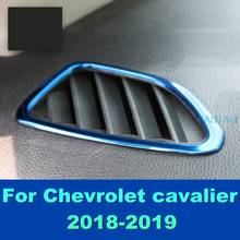 Adesivo de ar condicionado para carro, lantejoulas decorativas para chevrolet cavalier 2018-2019 2024 - compre barato