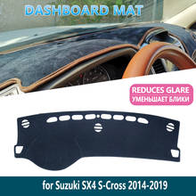 Tapete de painel para suzuki sx4 s-cross, capa protetora em borracha, sem necessidade de envio, para modelos 2014, 2015, 2016, 2017, 2018 2024 - compre barato