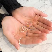 Кольцо ручной работы из ацетатной пластины, разноцветное кольцо из акриловой смолы, модное прозрачное кольцо на юбилей, женское Ювелирное Украшение, 2021 2024 - купить недорого