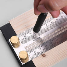 High-precision Scale Ruler T-type Hole Ruler Stainless Woodworking Scribing Mark Line Gauge Carpenter Crossed-out Measuring Tool 2024 - buy cheap