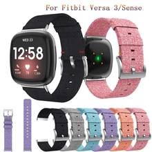 Pulseira para fitbit versa 3/sense fashion/classic, pulseira estilo feminina masculina, acessórios para relógio inteligente fitbit versa3 2024 - compre barato