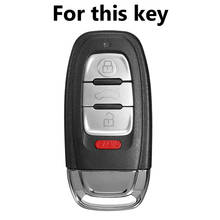4 Buttons Remote Key Case For Audi A4 S4 A5 S5 A6 S6 A7 S7 A8 S8 Q5 Allroad Silicone key Fob Shell Cover Skin Jacket Sleeve 2024 - buy cheap