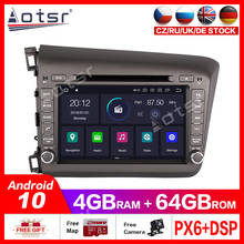 For Honda Civic 2012-2015 Car Multimedia Radio Player Stereo Screen Android 10.0 DSP 7 inch IPS screen Audio GPS Navi head unit 2024 - buy cheap