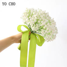 YO CHO-ramo de flores falsas para damas de honor, accesorios de boda, ramo de novia 2024 - compra barato