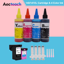Aeccare-cartucho de tinta para refabricação de impressoras hp 140xl, 141xl, hp deskjet d4263, d4363 + 400ml, tinta de impressora 2024 - compre barato