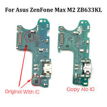 Carregador usb de substituição, original novo para asus zenfone max m2 zb633kl, conector de porta e cabo flexível 2024 - compre barato