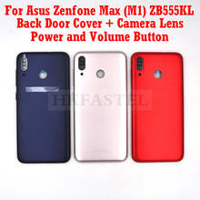 For Asus Zenfone Max M1 ZB555KL New Original Housing Back Battery Door Cover With Power volume Button + Camera Lens 2024 - buy cheap