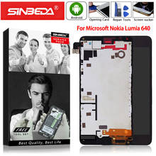 Оригинальный Для Microsoft Nokia Lumia 640 ЖК-дисплей сенсорный экран с рамкой дигитайзер сборка ремонт аксессуары Замена 2024 - купить недорого