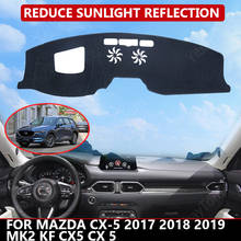 Capa do painel do carro para mazda CX-5 2017 2018 2019 mk2 kf cx5 cx 5 esteira protetor sun sombra dashmat placa almofada tapete automático 2024 - compre barato