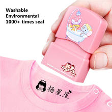 Customized Name Stamp Kindergarten Cartoon Clothing Name Seal Personal Student Child Baby Engraved Waterproof Non-fading 2024 - buy cheap