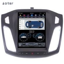 AOTSR Tesla 1 Din автомобильное радио Android 9 Авторадио Кош для Ford Focus 2011-2017 мультимедийный плеер GPS навигация DSP CarPlay 2024 - купить недорого