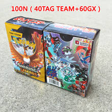 Takara tomy 100 pçs tag equipe gx pokemon batalha brinquedos hobbies colecionáveis jogo coleção anime cartões para crianças presente de natal 2024 - compre barato