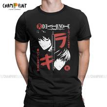 Death Note Pencil T-Shirts for Men Vintage 100% Cotton Tee Shirt Crew Neck Short Sleeve T Shirts Birthday Present Clothes 2024 - buy cheap