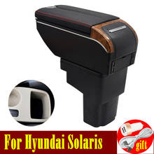 For Hyundai Solaris/Verna/Grand Avega armrest box Double doors open 7USB Centre Console Storage Box Arm Rest 2024 - buy cheap