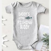 Baby Shower Gifts Infant Girls Outfits Printing Daddy 's Fishing Buddy Toddler Romper Newborn Boy Clothes Jumpsuit Kids Autumn 2024 - buy cheap