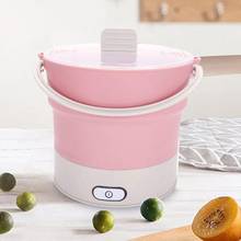 800ml Multifunctional Folding Electric Cooking Pot Silicone Kettle Hot Pot Cooking Pot Electric Soup Cooker Thermal Cooker Pot 2024 - compre barato