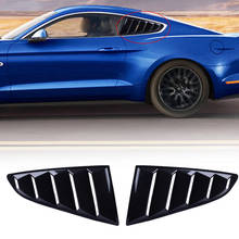 DWCX 1 пара ABS боковое вентиляционное окно 1/4 четверти Совок жалюзи крышка отделка литье подходит для Ford Mustang 2015 2016 2017 2024 - купить недорого