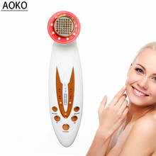Aoko led fóton terapia dispositivo rf radiofrequência máquina da beleza face lifting remoção do enrugamento pele aperto massagem facial spa 2024 - compre barato