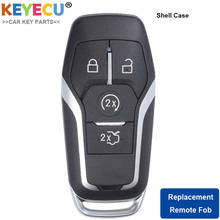 KEYECU Smart Remote Car Key Shell Case for Ford Fusion Mondeo Mustang F-150 Explorer Edge for Lincoln MKX MKZ MKC, Fob 4 Button 2024 - buy cheap