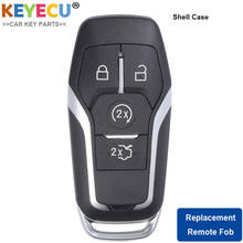 KEYECU inteligente carcasa de llave a distancia de coche para Ford Fusion Mondeo Mustang F-150 Explorer borde para Lincoln MKX MKZ MKC... Fob 4 botón 2024 - compra barato