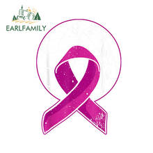 EARLFAMILY 13cm x 9.8cm For Pink Ribbon Breast Cancer Car Bumper Decal Windows Car Accessories Stickers Waterproof Decoration 2024 - buy cheap