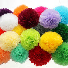 30 cores! 8 "(20cm) 200pcs papel pom poms-escolher cores-para chá de bebê/batismo/aniversário/festa de casamento decoração 2024 - compre barato