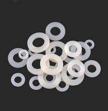 58 piezas diámetro interior 8,6mm poliéster blanco nailon arandela aislamiento plástico Junta fina 13mm-17mm diámetro exterior 0,1mm-0,5mm espesor 2024 - compra barato