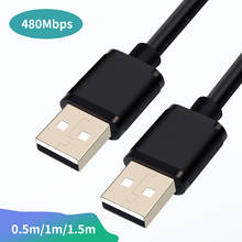 USB to USB Extension Cable Dual Type A Data USB 2.0 Extender for Radiator Hard Disk USB 2.0 Cable Extension Super SpeedSync Cord 2024 - buy cheap