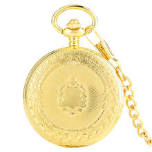 Luxury Gift Gold Pocket watch Vintage Pendant Watch Necklace Chain Antique Fob Watches Roman Number Clock Pocket Relogio bolso 2024 - buy cheap