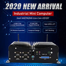 2020 новейший промышленный компьютер Intel Core i5 8250U i7 7267U DDR4 настольный мини-ПК 4 RS232/422/485 COM Win10 LP LPT GPIO PS/2 2024 - купить недорого