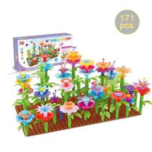 Developmental Toys Kids Puzzle Toy Flower Girls Garden Building Toys Gardening Pretend Gift For Toddlers Early Education 2024 - buy cheap