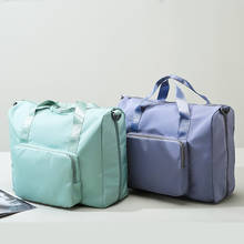 Повседневные водонепроницаемые складные дорожные сумки унисекс из ткани Оксфорд для фитнеса, вместительные сумки через плечо для мужчин и женщин 2024 - купить недорого