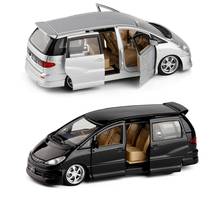 Hot sale High simulation previa estima mpv model,1:32 alloy slide car toy,6 open door toy car,wholesale 2024 - buy cheap