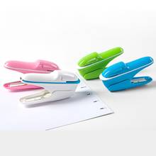 No Staples Stapling Machine Nail Free Stapler Mini Cute Paper Book Binding Stapleless Staplers Stationery School Office Supplies 2024 - buy cheap