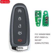 KEYECU 433MHz PCF7953 BT4T-15K601-Cx Smart 5 Button Remote Key Fob for Ford Edge Escape Explorer Taurus Flex Focus M3N5WY8609 2024 - buy cheap