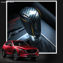 Car Gear Shift Knob Cover Gear Case Car Interior Decorative Trim For Mazda CX5 CX-5 2021 2020 2019 2018 2017 Car Accessories 2024 - buy cheap