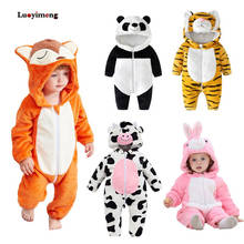 Peleles de bebé para niños y niñas, trajes de Kigurumi, ropa para niños, mono con capucha de Animal, trajes de bebé, monos de invierno 2024 - compra barato