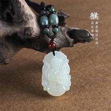 Pingente natural do zodíaco chinês, acessórios de joias no formato de pingente do homem e mulher, colar esculpido à mão com amuleto de sorte 2024 - compre barato