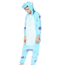 Cosplay pijama kigurumi adulto, macacão de inverno com capuz roupas de dormir para mulheres e homens 2024 - compre barato