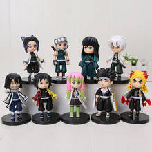 9pcs/set Anime Demon Slayer Figure Rengoku Kyoujurou Tomioka Giyuu Kochou Shinobu Action Figure Toys Kimetsu no Yaiba Figure Toy 2024 - buy cheap