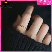 925 sterling silver Fine Ring Japanese-Korean Style Simple Zirconium Diamond Base Rose-platinum Joint Tail Ring  wholesale 2024 - buy cheap