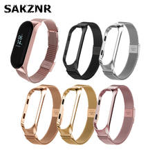 Stainless Steel Original Watch Strap for Mi band 4 Strap Metal for Mi band 5 Strap Bracelet for Xiaomi Mi band 6 Strap Magnetic 2024 - buy cheap