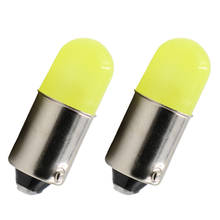 Lâmpada led redonda 3d t4w, lâmpada xenon branca brilhante de 12v t11 363 ba9s, 10 peças