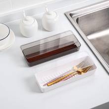 Caja para contenedores de cocina, contenedor de plástico para organizar cuchillos, tenedores, cucharas, palillos chinos de cocina, 1 unidad 2024 - compra barato