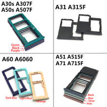 Новый держатель слота для Sim-карты для Samsung A30S A307F A50S A507F A31 A315F A51 A515F A71 A715F A60 A6060 Запасная часть 2024 - купить недорого