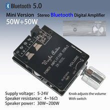 ZK-502L MINI Bluetooth 5.0 DC 5-24V Wireless Audio Digital Power amplifier Stereo board 50Wx2 Bluetooth Amp Amplificador 2024 - buy cheap