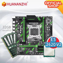 HUANANZHI X79 ZD3 X79 motherboard with Intel XEON E5 2620 V2 with 4*8G DDR3 RECC memory combo kit set SATA USB3.0 NVME NGFF M.2 2024 - buy cheap