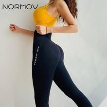NORMOV Tummy Control Yoga Pants Women Seamless Leggings Fitness Gym Tights Push Up Sports Leggings High Waist Workout Sportswear 2024 - buy cheap
